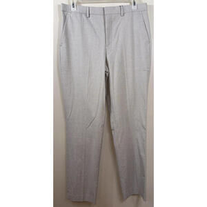 Express Chino Pants Mens 34x34 Light Beige Polyester Blend Stretch Easy Care